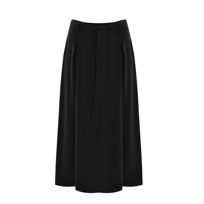 Vrouwelijke crêpe rok Mat Fashion Αirwashed