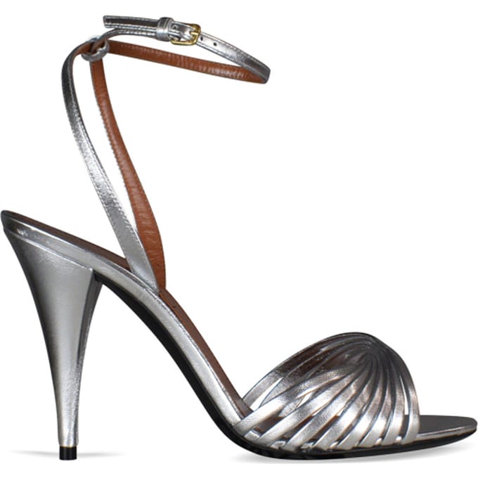 Saint Laurent Tina Sandalen Zilver