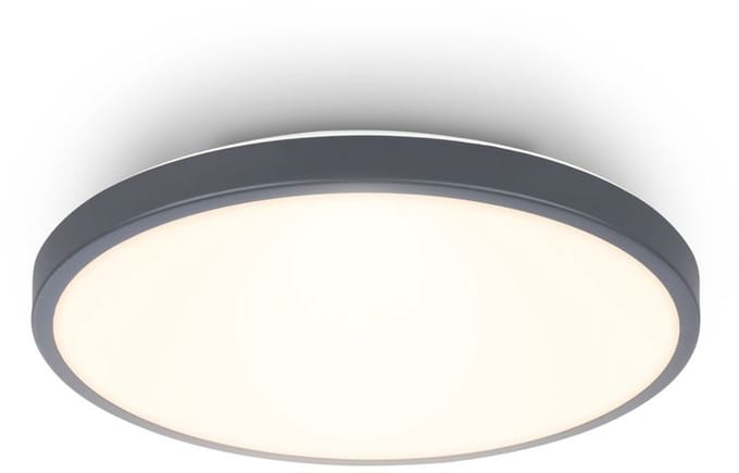 BRILONER Competo – LED Plafondlamp met warm wit licht – 12W – 1.300Lm – Ø24 cm – antraciet
