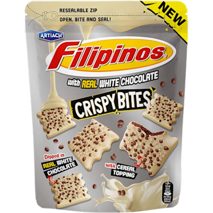 Crispy bites white chocolate