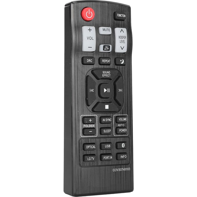 COV30748163 Afstandsbediening ABS Zwart Soundbar Controller Onderdelen Vervanging voor LG Soundbar black