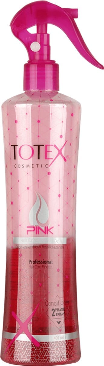 Totex 2 Phase Hair Conditioner Spray Leave-in Pink 400 ML