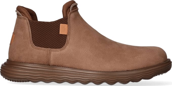 HEYDUDE - Branson Craft Leather Heren Boots Brown - Maat 44