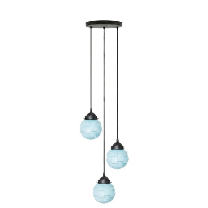 3 lichts hanglamp Bretagne Misty - Art Deco Trade