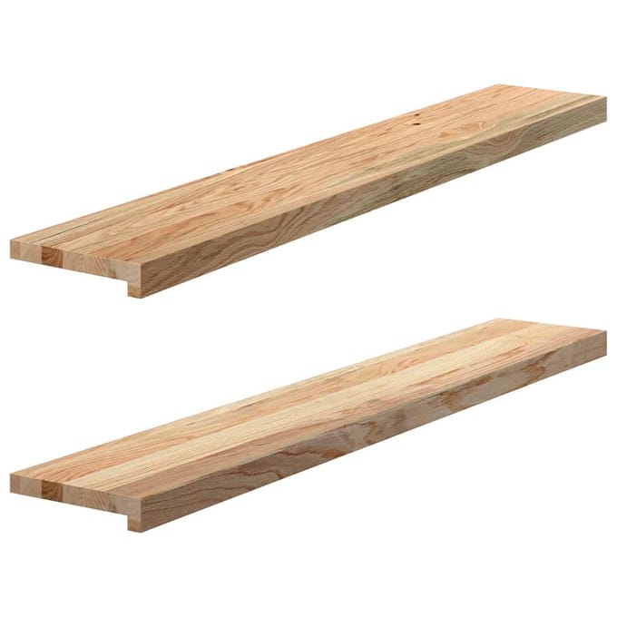 vidaXL - Vensterbanken - 2 - st - onbehandeld - 120x20x2 - cm - massief - eikenhout