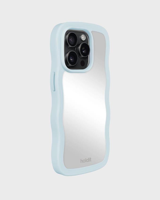 Wavy Case Mineral Blue/Mirror iPhone 15 Pro