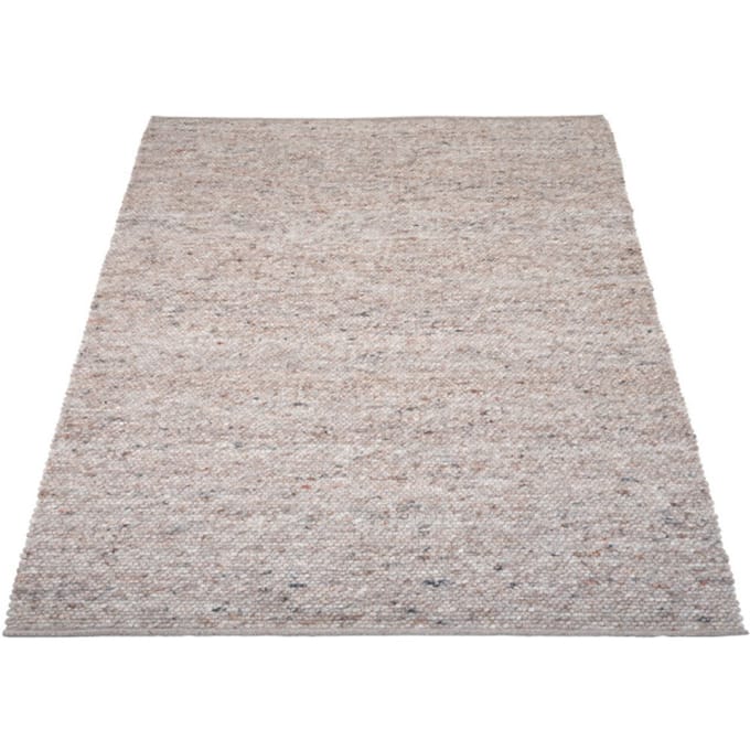 Vloerkleed Stone Donker Beige 417 - 200 x 280 cm - Wollen Design Vloerkleed in Scandinavische / Japandi Stijl