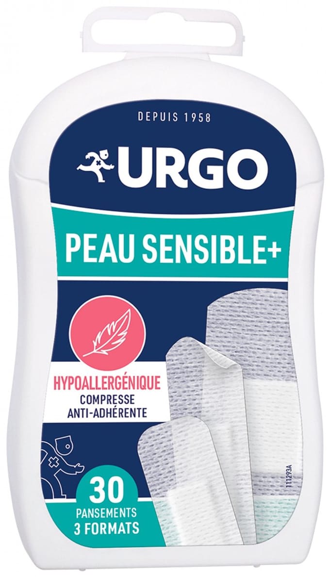 Urgo Gevoelige Huid + 30 Hypoallergene Pleisters 3 Formaten