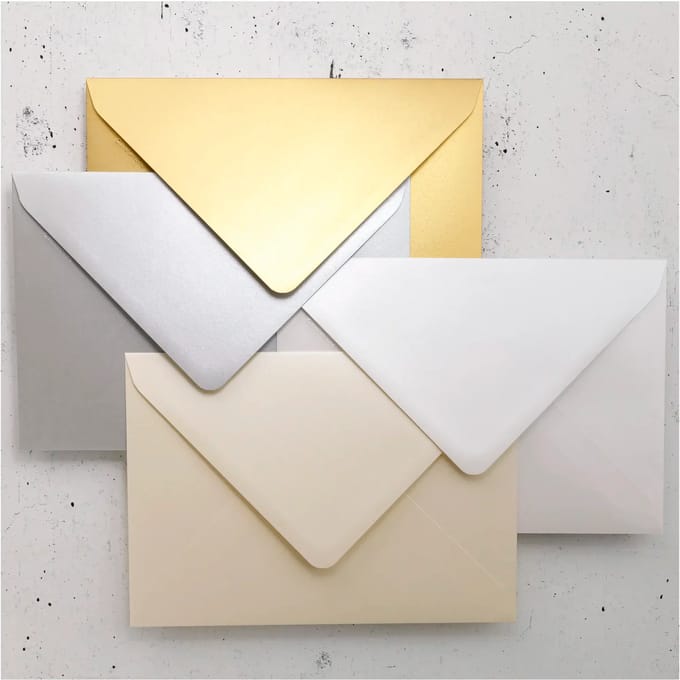 Stuifmeel van Clairefontaine enveloppe C5, parelmoerwit