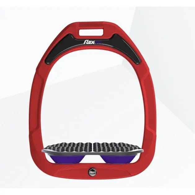 Endurance stijgbeugels Rood/grijs/paarse Flex-On Green Composite
