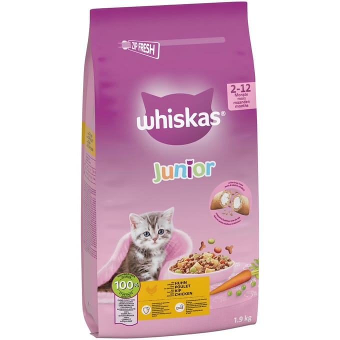 Whiskas droog junior kip kattenvoer 1,9 kg