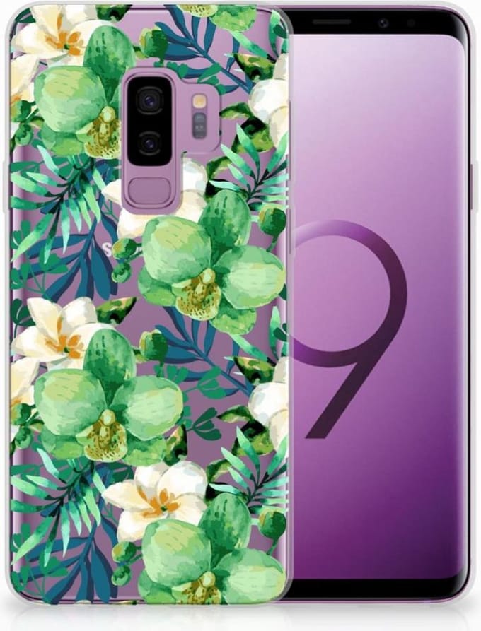 Samsung Galaxy S9 Plus TPU Case Orchidee Groen
