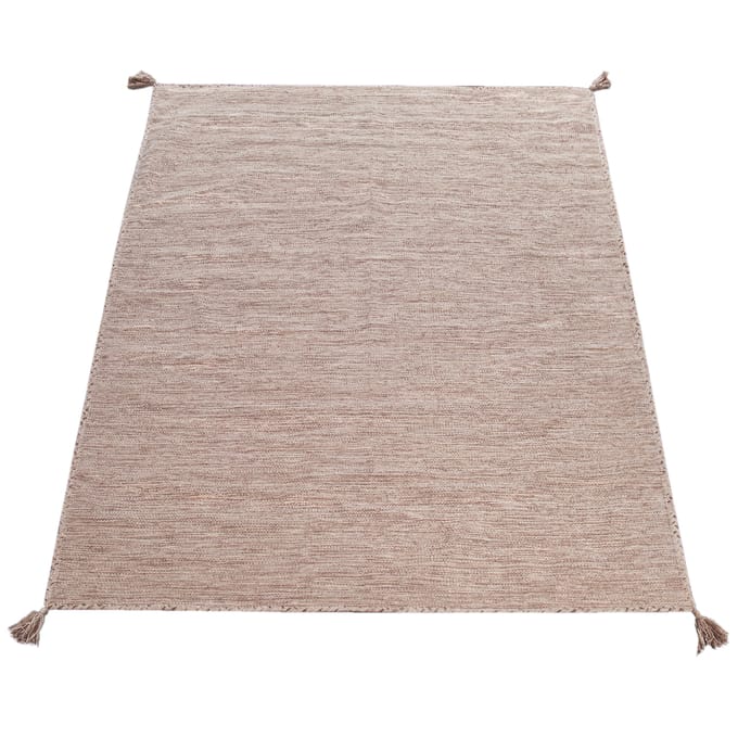 Handgeweven tapijt Kilian beige 80x150 cm