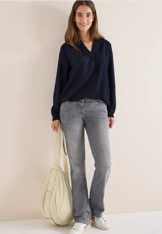 Blouse in effen kleur