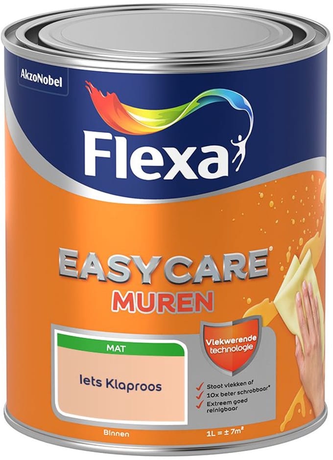 Flexa - Easycare Muren - Iets Klaproos - Mengverf - 1 L