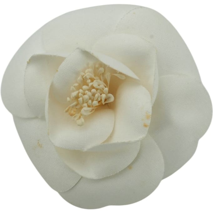 Chanel stoffen broche Camelia