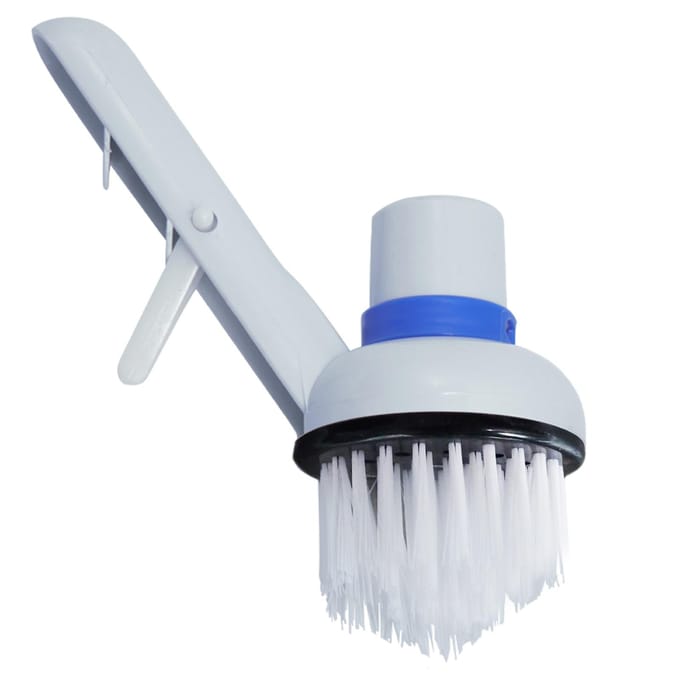 Brosse de nettoyage de mousse d'algues d'aquarium, brosse de marche d'angle de piscine, puissance de récurage robuste blanc