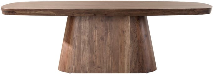 Fraaai - Durham eettafel Deens ovaal 240 cm - massief acacia bruin