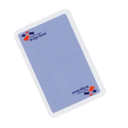 Speelkaarten bridge bond blauw
