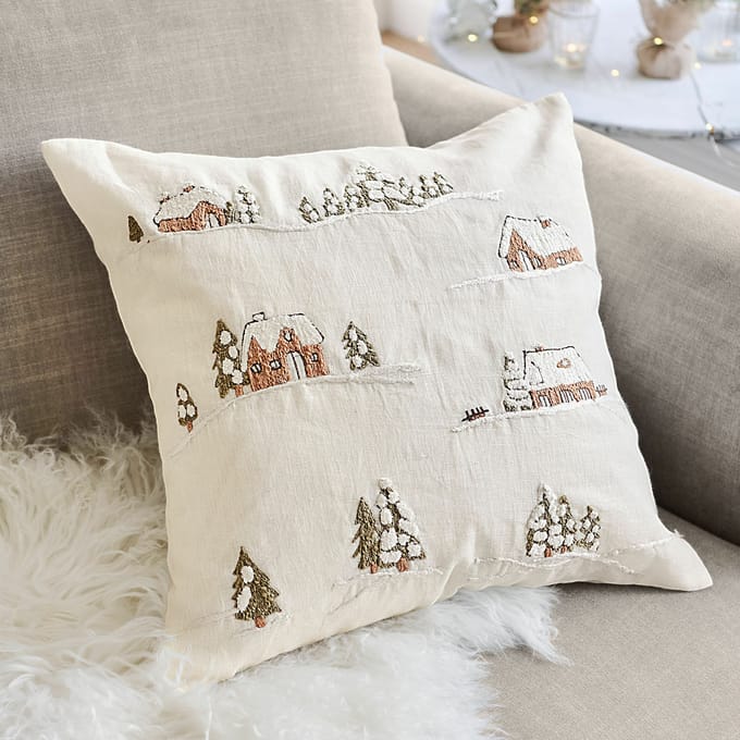 LOBERON Kussenhoes Lyngstad beige