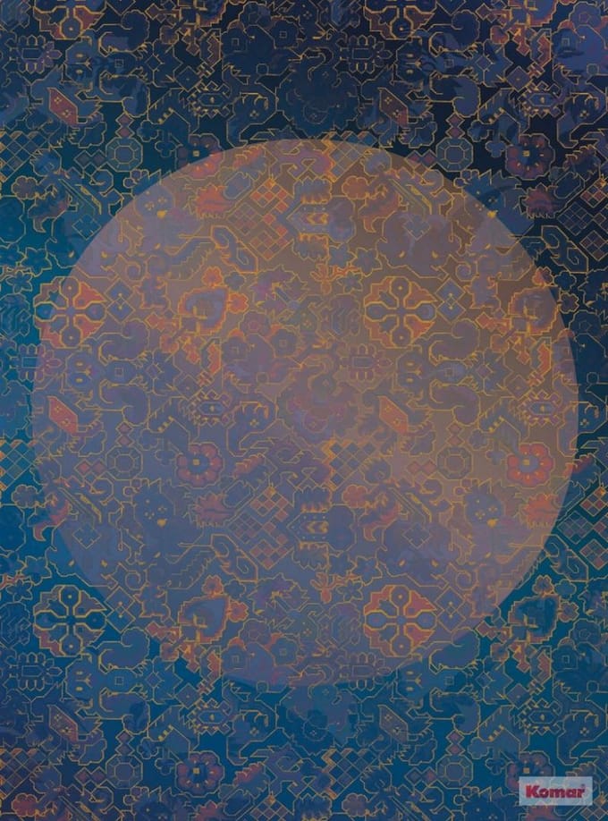 Fotobehang - La Lune 200x270cm - Vliesbehang