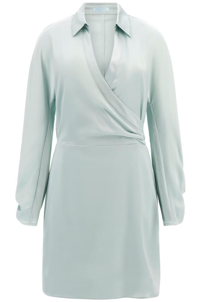 GUESS  Eco Es Ls Tanya Dress Soft Mint Maat: L | Mini Jurken Outlet | Dames | Groen
