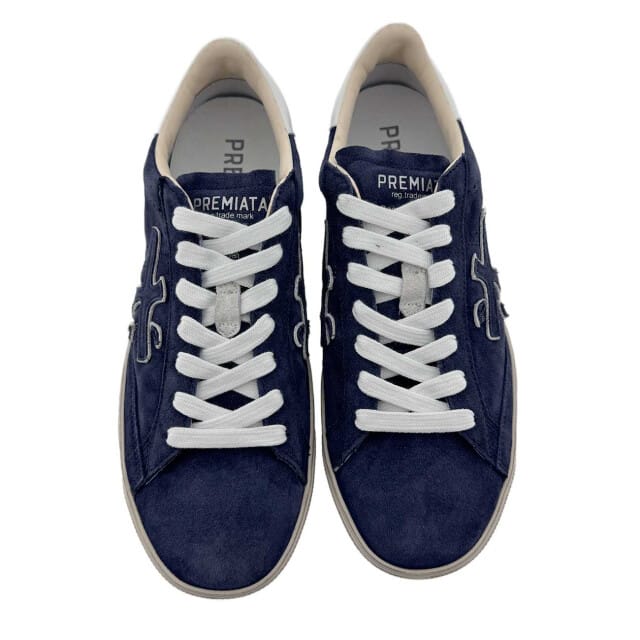 Premiata Steven Sneakers - Suède - Heren - Blauw - Maat 40