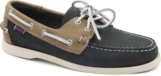 Sebago Bootschoenen Docksides Portland Navy Beige - Maat 41 - Heren - Instappers