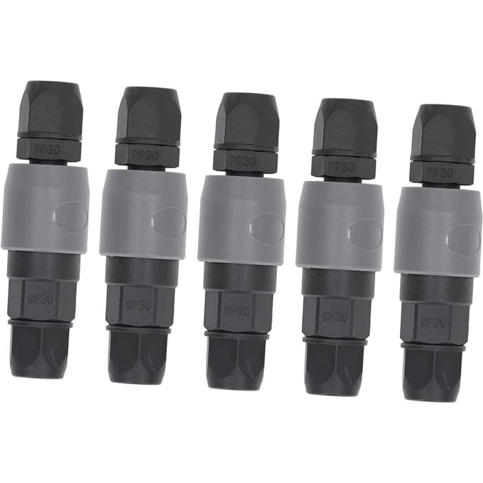 5 Set Pneumatische Snelkoppeling C Type Zelfvergrendelend Luchtslangkoppeling Stekker Sokkel(SP+PP40