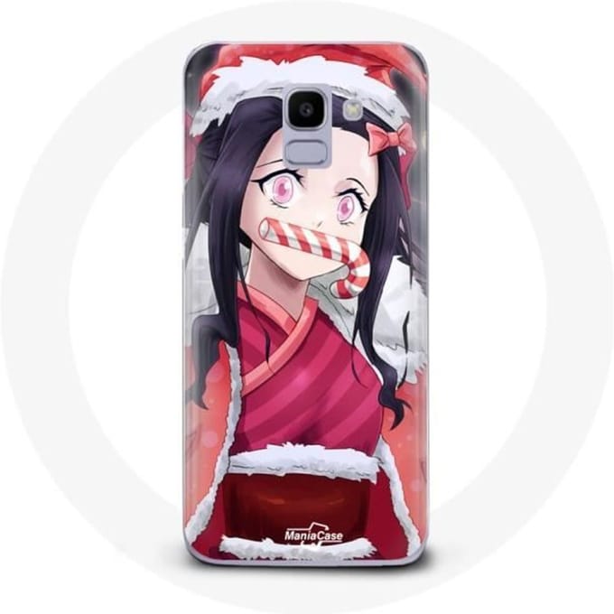 Coque pour Samsung Galaxy A6 2018 Anime Demon Slayer Kamado Nezuko Le jour de Noël 2023