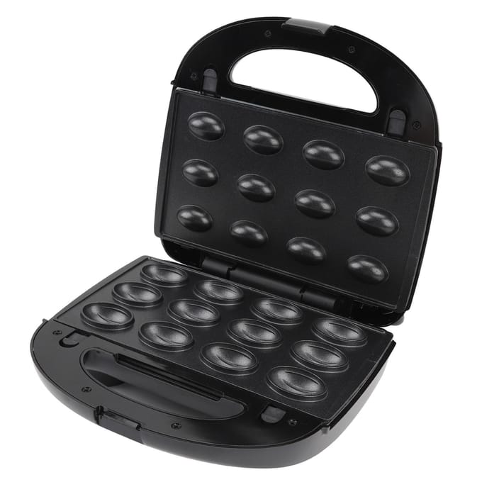 Elektrische Panini Grill Sandwich Maker met 10 Verwisselbare Platen Snelle Verhitting Multifunctioneel Elektrisch L black