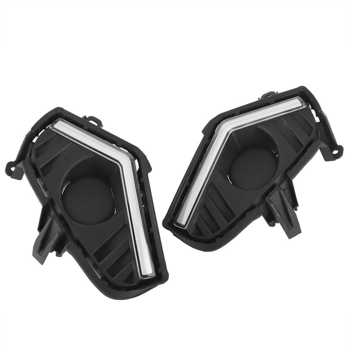 2 stuks LED Dagrijverlichting met Mistlamp Auto Accessoire Geschikt voor RAV4 2019‑2020 black