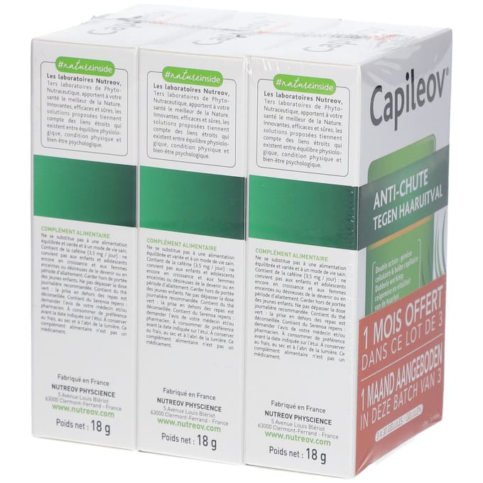 Nutreov Capileov Anti-Haaruitval TRIO 3x30 Capsules