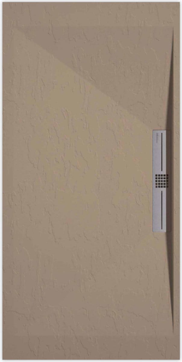 Sanifun douchebak Stone Side Moka Slate 1100 x 800 S