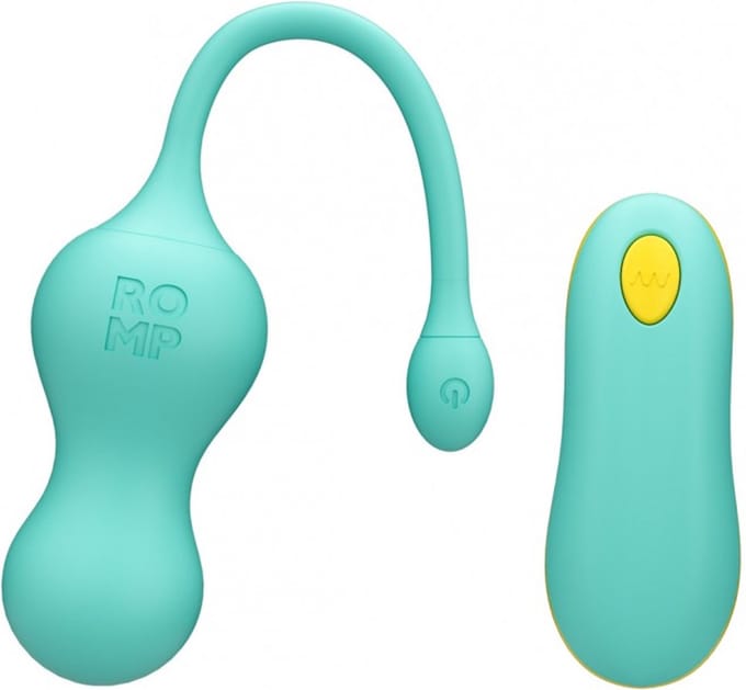 ROMP - CELLO HUEVO VIBRADOR MULTIFUNCIÓN TURQUESA CONTROL REMOTO
