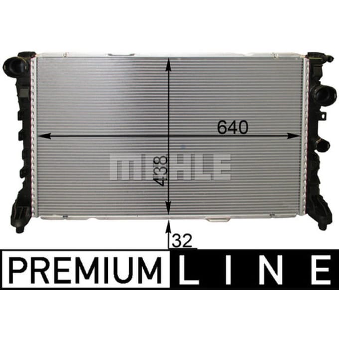 Radiator, motorkoeling MAHLE CR 1772 000P