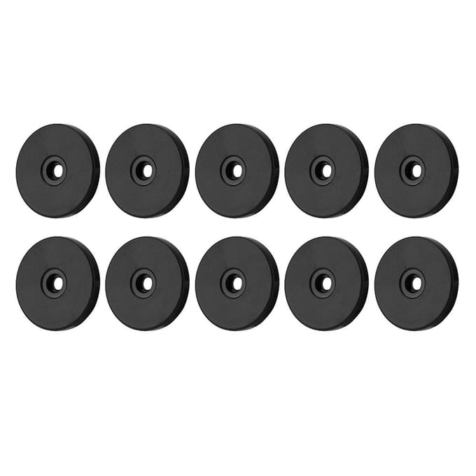 Lot de 10 étiquettes RFID 125 kHz pour système de patrouille de sécurité(Noir) blanc