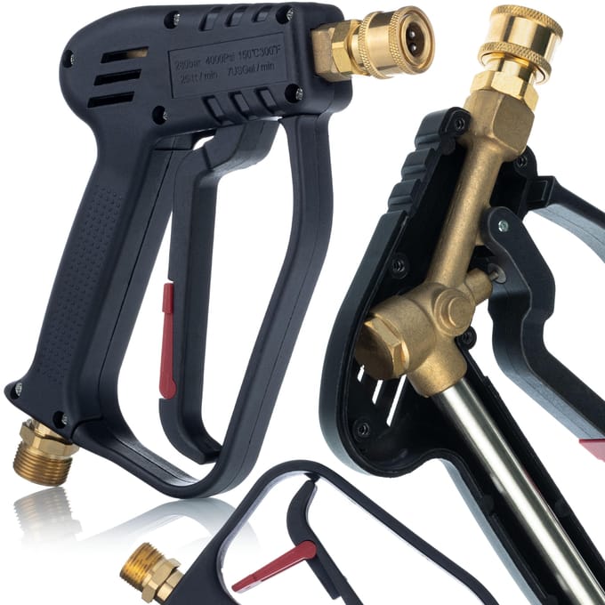Rosfix Spuitpistool Vervanging - Thermische Koeling 5000PSI - M22-14 Quick 1/4" 300°C - Geschikt voor Kärcher, Kränzle