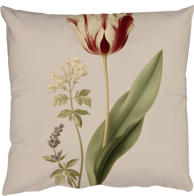 Sierkussens - Kussentjes Woonkamer - 50x50 cm - Tulp - Minimalistisch - Beige