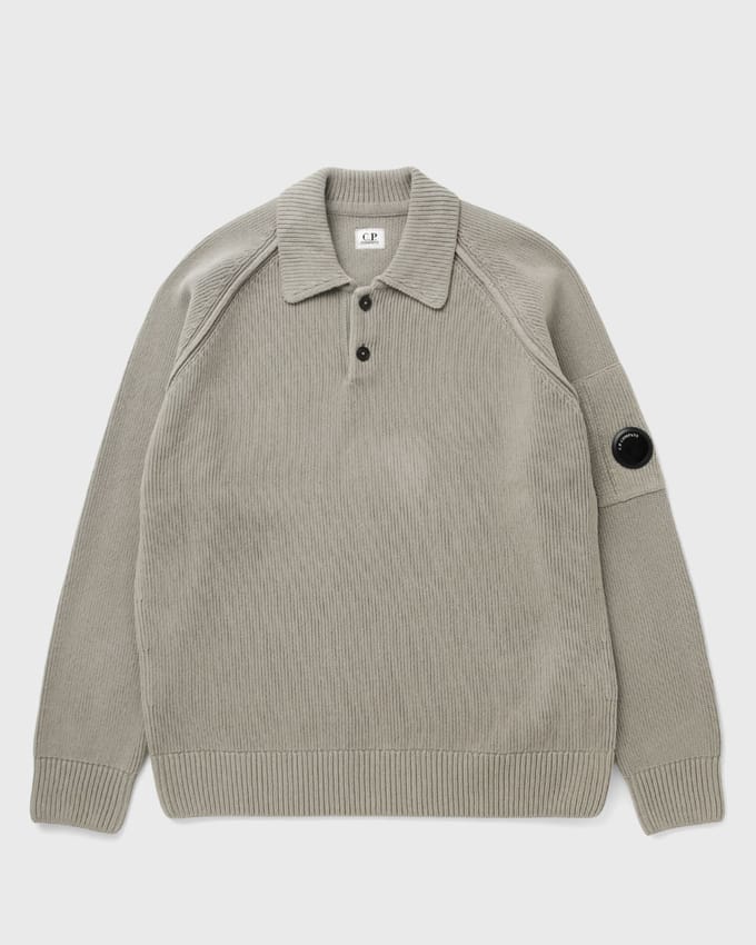 CHENILLE COTTON POLO SWEATER