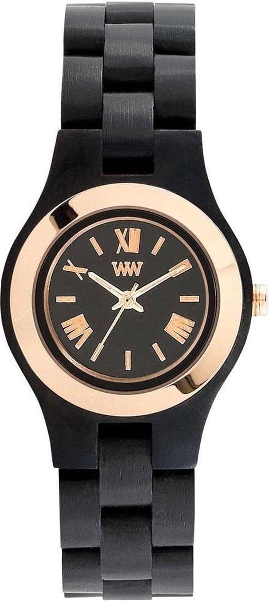 WeWood Criss Me Black Rose Dames Horloge - 30 mm
