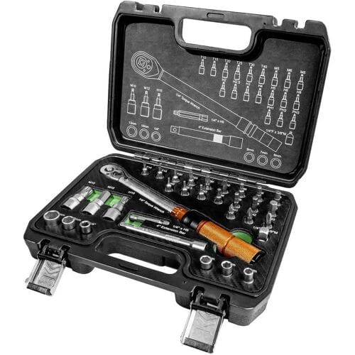 Brüder Mannesmann M18315 Momentsleutelset 1/4 (6,3 mm) 5 - 25 Nm