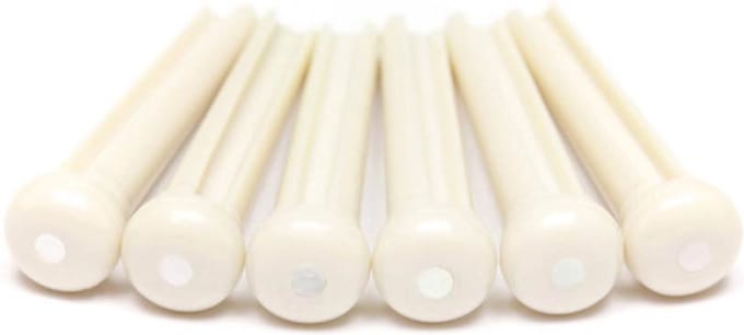 Graph Tech PP-1142-00 Traditionele Brugpinnen met Moederparel Inleg - Set van 6
