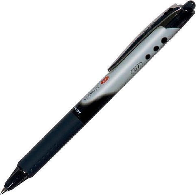 Pilot Rolschrijver V-ball 07 RT 0,4 mm, zwart (doos 12 stuks)