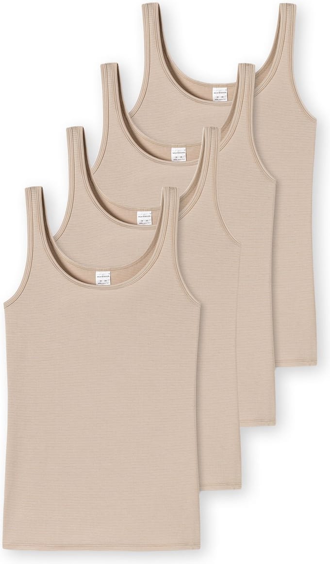 Schiesser Dames onderhemd 4 pack Modal Essentials