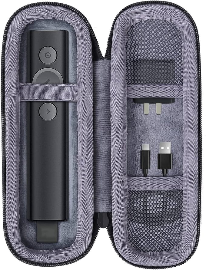 Duurzame Hard Case Bescherming voor Logitech Spotlight Presentatie Afstandsbediening met Extra Ruimte en Schokbestendigheid
