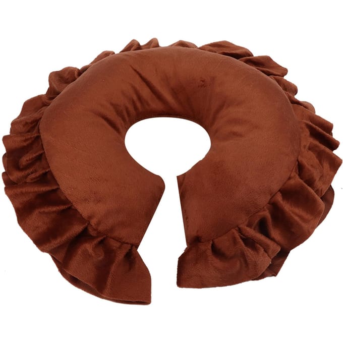 Gezichtskussen Kussen SPA Salon Massagebed U-vorm Afneembaar Gezichtskussen Koffie brown