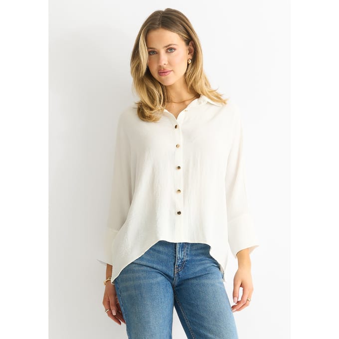 Witte Kimono Oversized Blouse