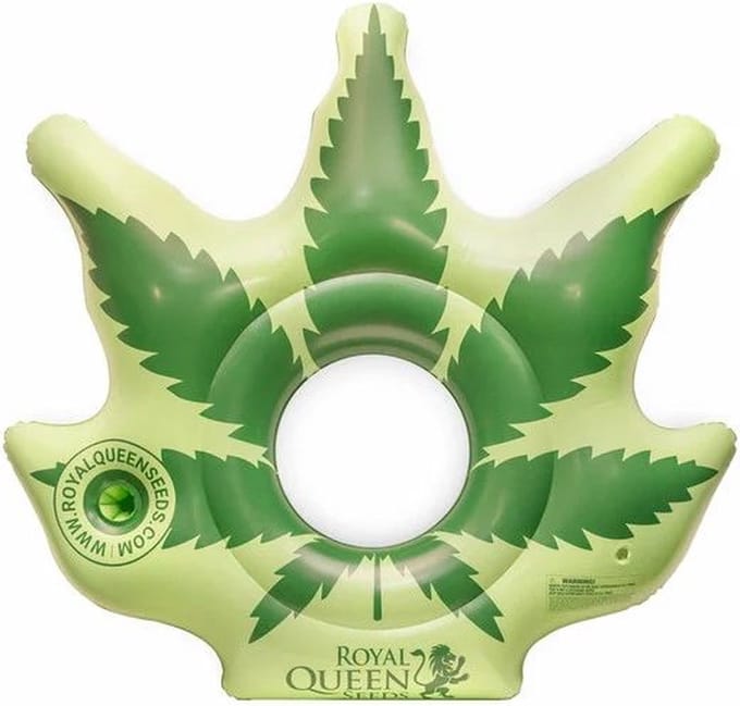 Opblaasbaar Wietblad - Zwembad - Royal Queen Seeds