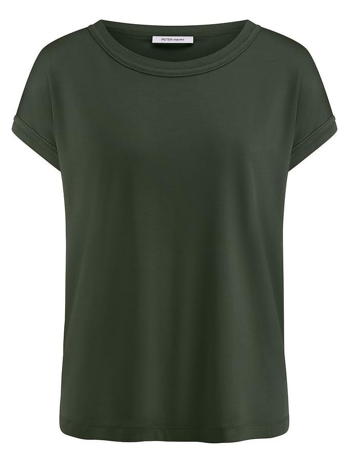 Shirt ronde hals Van Peter Hahn groen